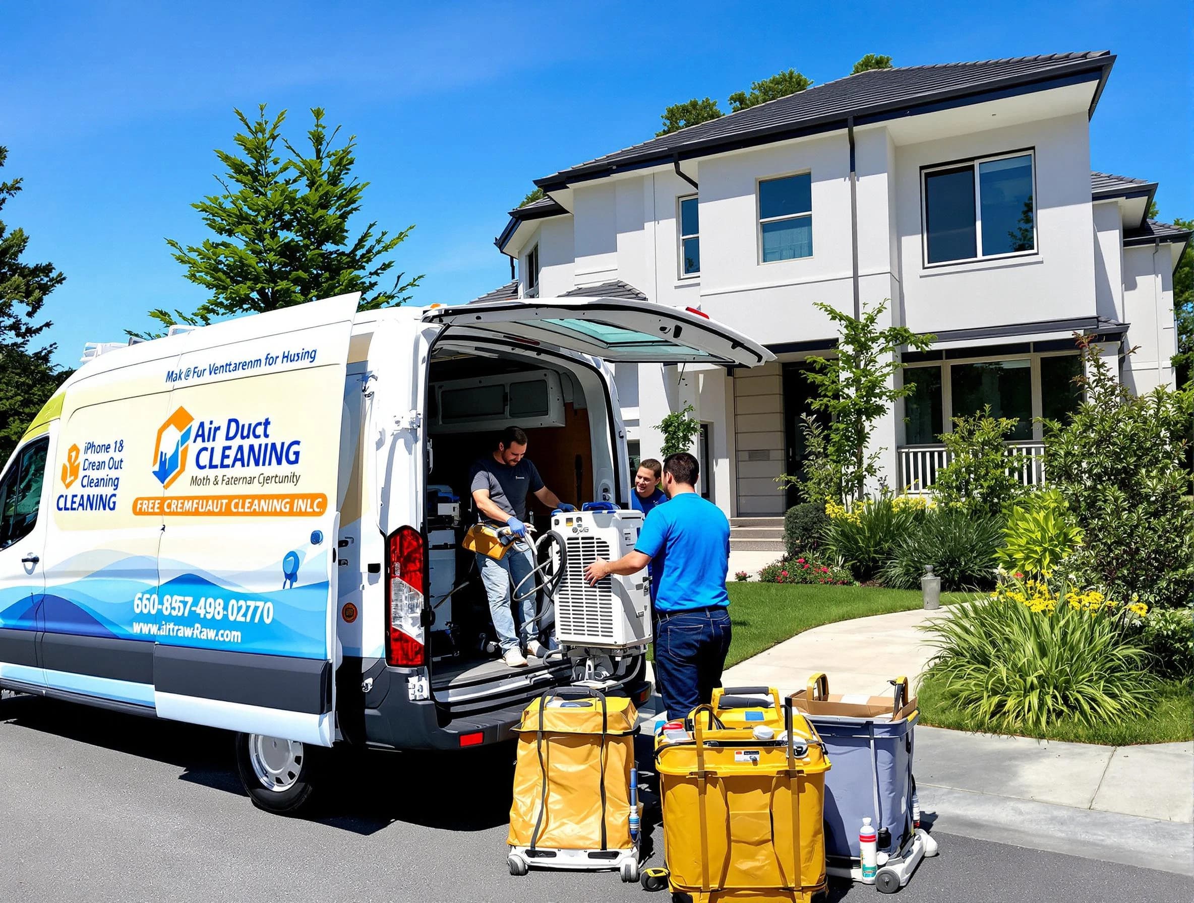 New Sewickley Air Duct Cleaning technician performing professional air duct cleaning in New Sewickley