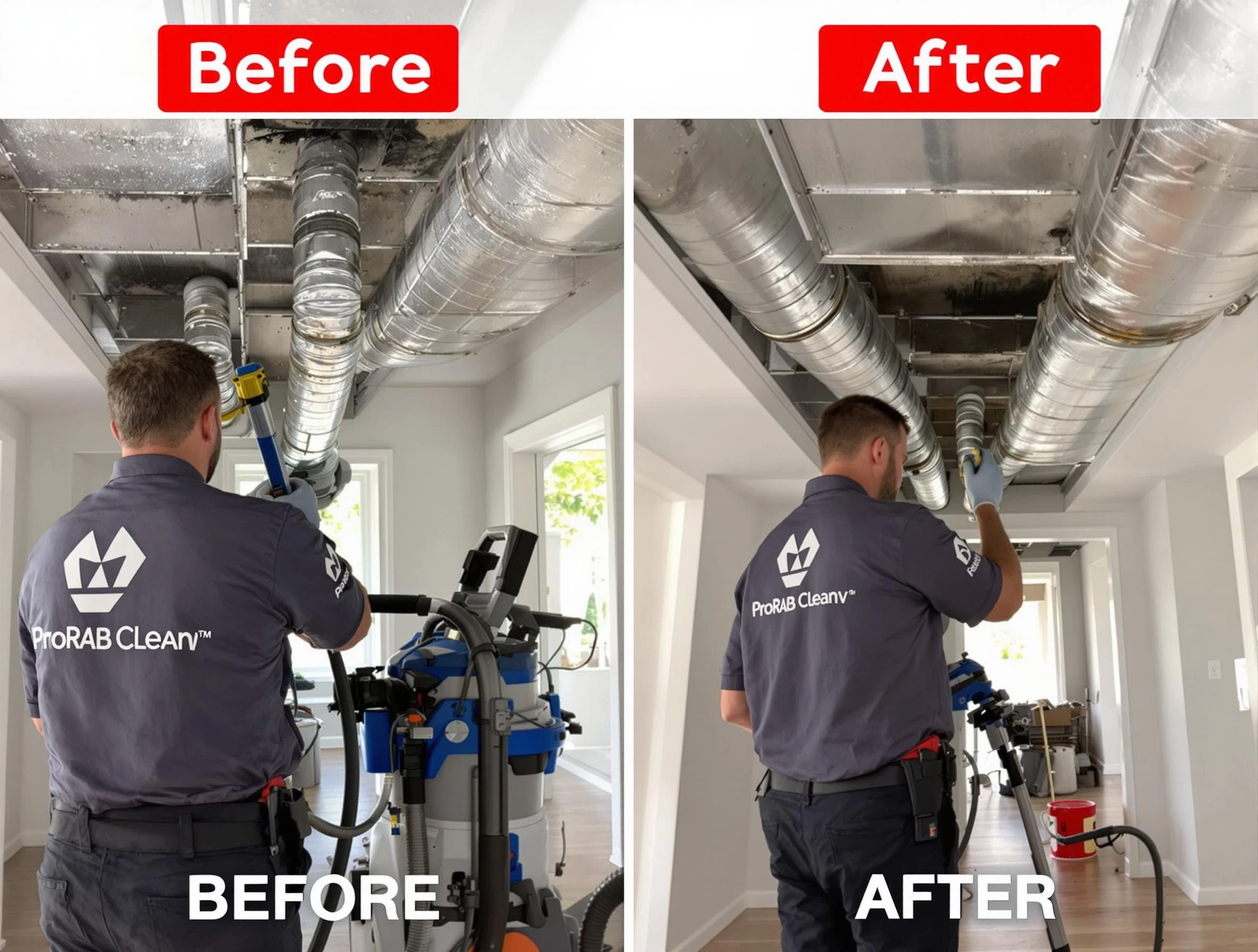New Sewickley Air Duct Cleaning expert performing thorough residential duct cleaning in a New Sewickley home